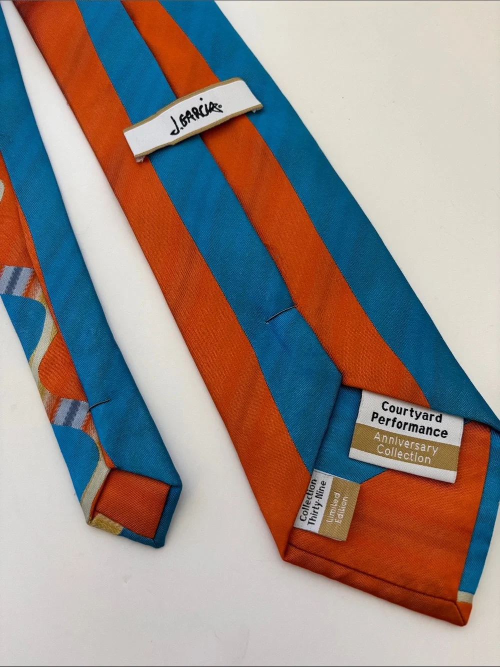 Vintage J Garcia Limited Ed Collection 39 Anniv Courtyard Performance Silk Tie